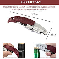 HASTHIP® Wine Opener Stainless Steel Wine Bottle Opener Wine Bottle Corkscrew with Foil Cutter Creative Eagle Head Handle