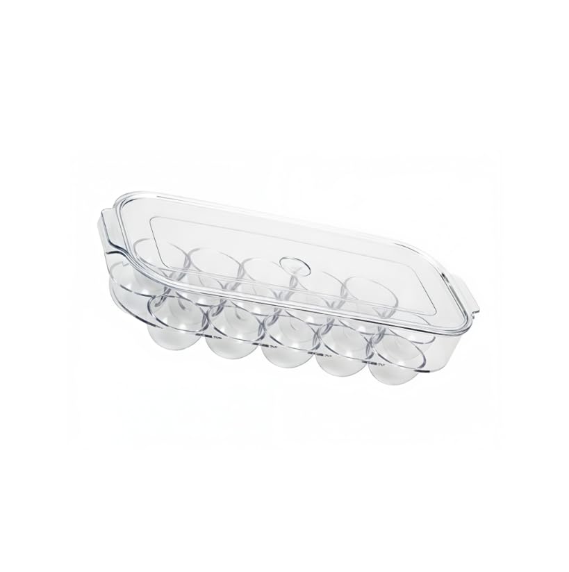 ZIBUYU KitchenCraft Egg Holder for Fridge Storage with Clear Plastic Design | Kitchen Organizer