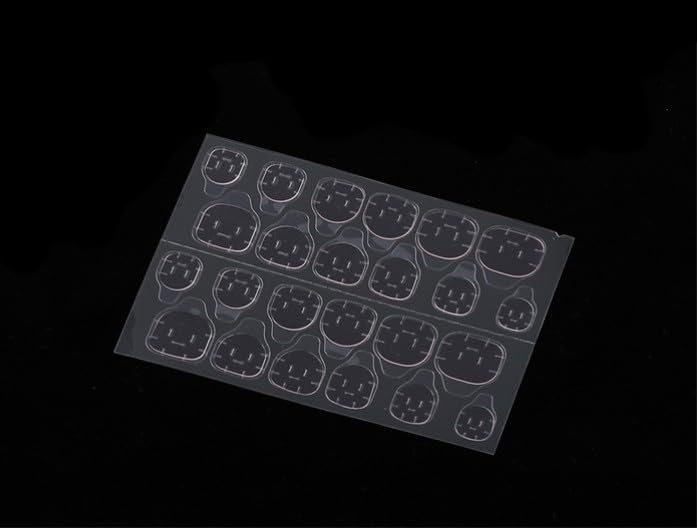 MAYCREATE Nail Adhesive Tabs for Press On Nails featuring 720 pcs double side jelly glue | transparent flexible design
