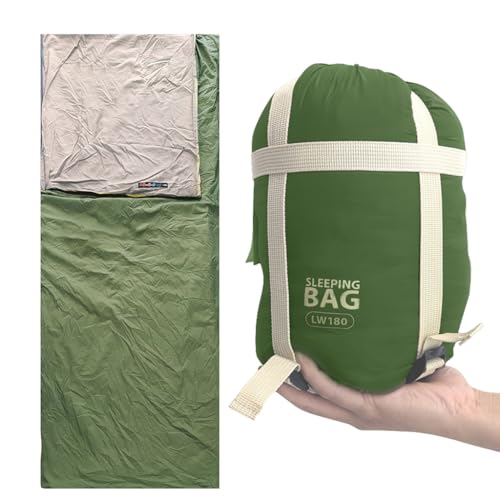 Proberos Camping Sleeping Bag, Ultralight Cotton-filled Thermal Sleeping Bag for Outdoor -3­°C-15­°C Temp, Thermal Sleeping Bag Travel Accessory for Camping, Hiking, Trekking, 75x190cm