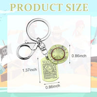 PATPAT® Anime One Piece Keychain Monkey D Luffy Straw Hat Pendent for Car Bikes Key Ring