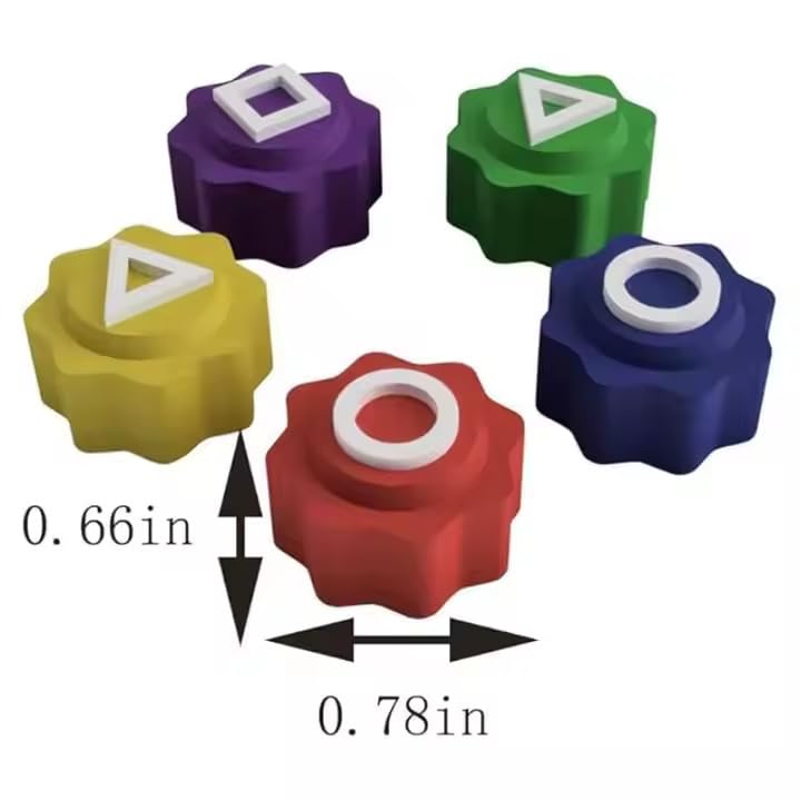 ZIBUYU Korean Gonggi Game Set with 5 Colorful PVC Rocks and Storage Box for Kids | Fun Hand Eye Coordination Play