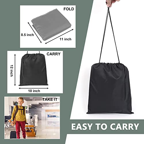 HASTHIP® Airplane Footrest for Kids Combo, Toddler Travel Bed & Seat Extender, Anti-Slip Foot Hammock, Portable Accessories for Baby Travel, 79x44cm (Grey & Black)