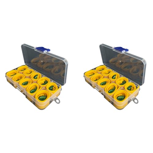 Proberos® 20PCS Slingshot Bands Flat Rubber Catapult with Carrying Box