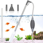 Qpets® 3M Manual Fish Tank Cleaner, Fish Tank Siphon and Gravel Cleaner A Hand Syphon Pump to Drain Aquarium Cleaning Tool Gravel Cleaner Aquarium Siphon Pipe