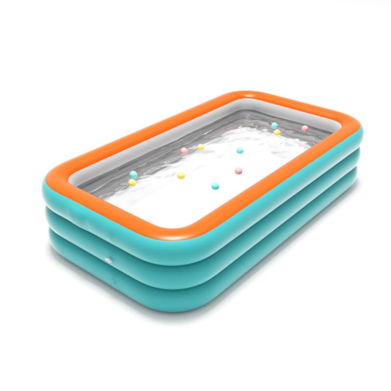 Proberos Inflatable Swimming Pool with Electric Pump Adult Kids Backyard Swimming Pool PVC Outdoor Water Fun Party Pool Summer Swimming Pools for Backyard, Garden, 118''x66.9''x22''