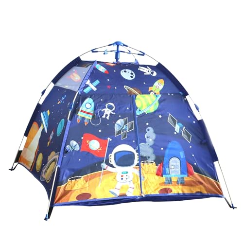 PATPAT® Kids Play Tent-Portable Playhouse Children House -Easy Set up Indoor Outdoor with Carry Bag for Kids - Space for Children and Parents-Blue