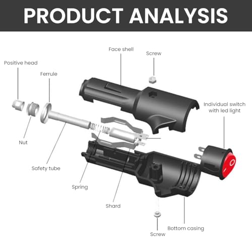 STHIRA® Dual Outlet Car Cigarette Lighter Socket Splitter 12V 24V Plug Adapter Universal with Safety Features Compact Design for Smartphones GPS Fans Cars Trucks 2PCS