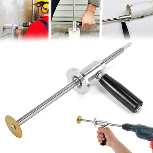 Serplex® Inside Pipe Cutter, Stainless Steel Plumbing Internal Plastic Hose Cutting Tool with Grit Cutting Wheel & Handle 7