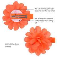 GUSTAVE® 20 Colors Chiffon Flower Cute Hair Bows Clips Kit, Hairpins & Accessories for Baby Girls, Infants, Toddlers, Teens