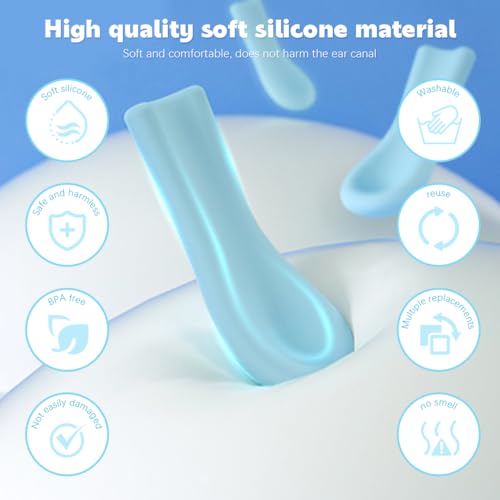 HANNEA® 90PCS Silicone Tips for Ear Wax Remover Replacement Endoscope Ear Wax Removal Tool 12mm Length Universal Visual Removers
