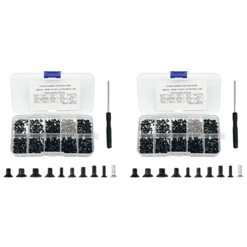 Serplex® 500PCS Phillips Head Screws M2 M2.5 M3 Kit Laptop Repairing Accessories with Box Screwdriver