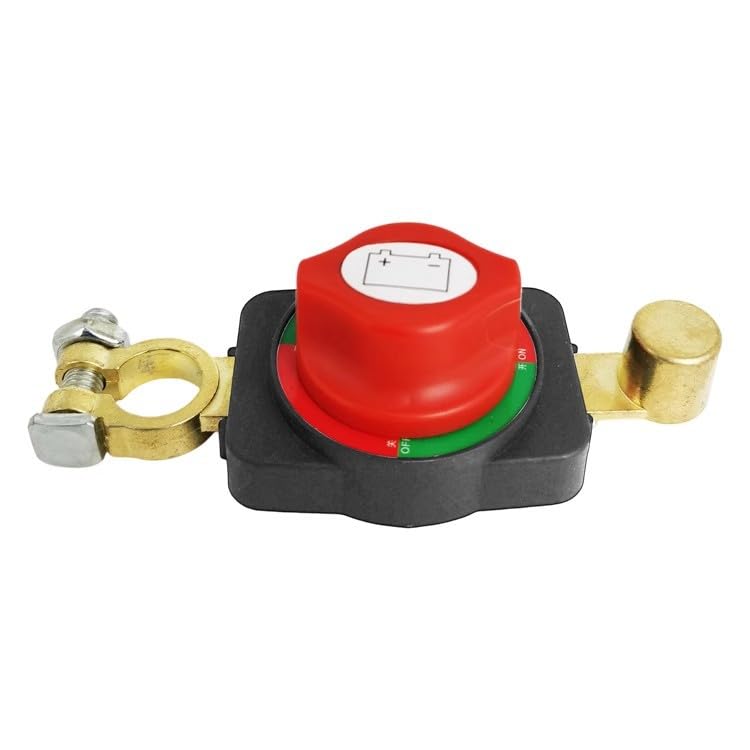 STHIRA® Battery Disconnect Switch 275A Top Post Car Battery Cut Off Switch 12-48V On/Off Heavy Duty Disconnect