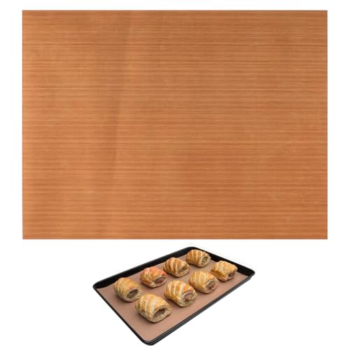 HASTHIP® Baking Mat 15.7x23.6 inches Heat Resistant Baking Paper Sheet PETE Coating Reusable Baking Mat Air Fryer Liner Sheet Oven Liner