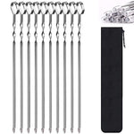 HASTHIP® 10Pcs Skewers for Grilling, 14