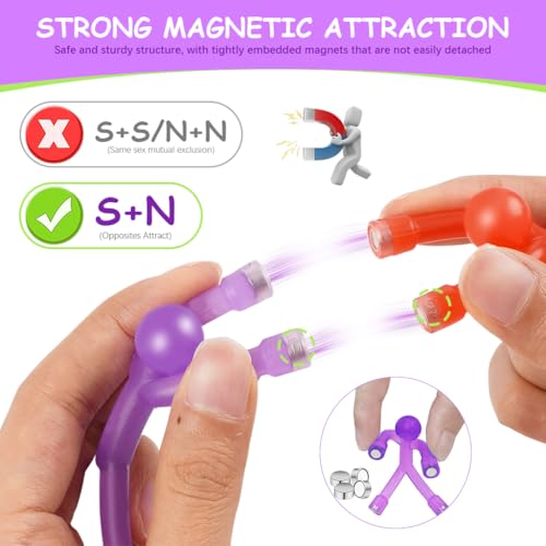 HASTHIP® 30PCS Fun Refrigerator Magnets, Match Stick Men Fun Refrigerator Magnets for Home Decor, Decorative Desk Decor Kids Toys, Magnets for Office Locker Decor