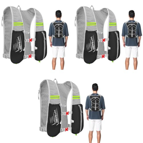 Proberos® Hydration Vest Running Backpack Lightweight Vest for Outdoor Cycling Mesh Bag for Trail and Cycling 3 PCS
