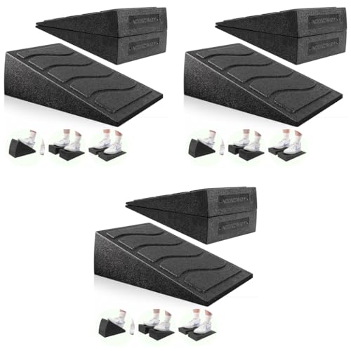 Proberos® Squat Wedge Set Adjustable Slant Board for Squats and Calf Stretching Non-Slip Yoga Blocks Durable EPP Exercise Equipment Strength Training Versatile Fitness Accessories