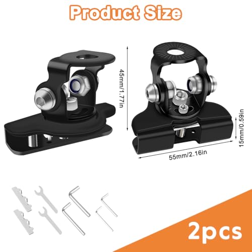 STHIRA® 2 PCS Car Hood Light Bar Non-Destructive Fixing Bracket, Waterproof Adjustable Spotlight LED Work Light Base