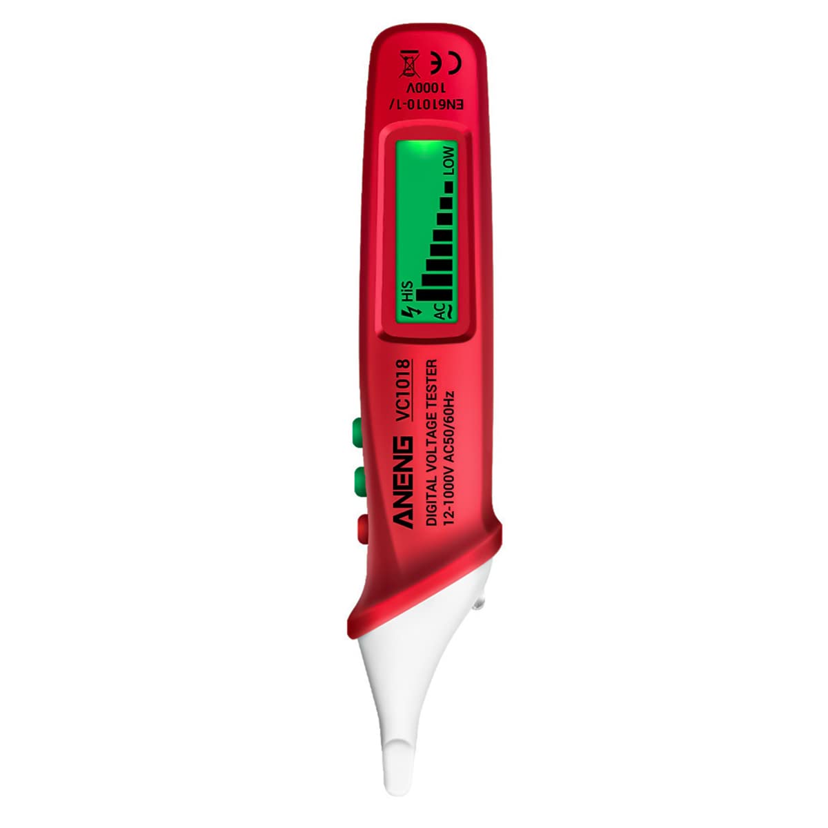 Serplex Voltage Tester for AC 12V‑1000V with Adjustable Sensitivity and LCD Display | Non‑Contact Pen featuring Sound and Light Alarm