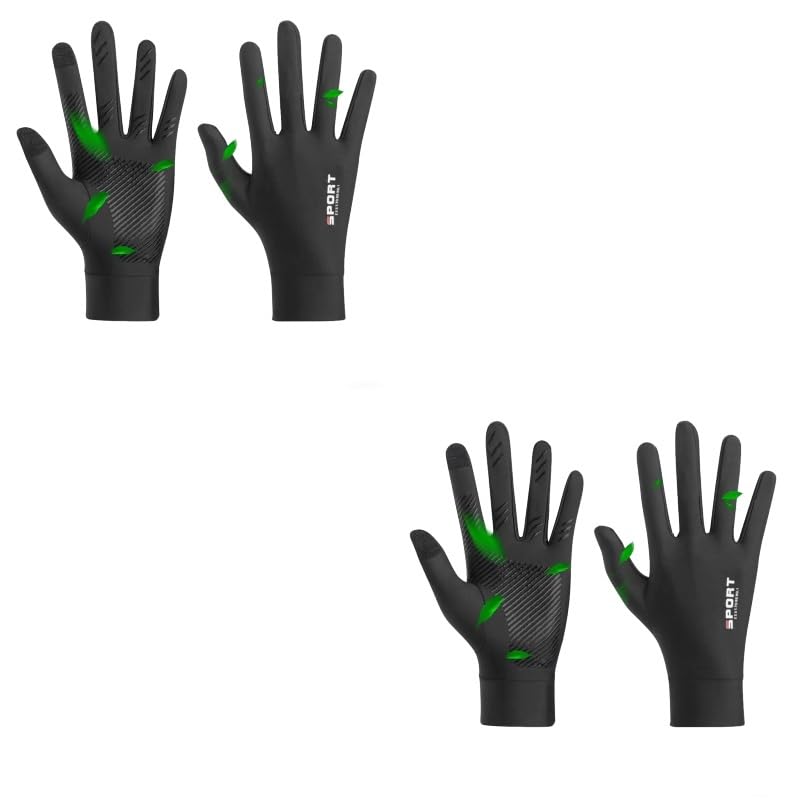 PROBEROS Sun Protection Riding Gloves for Outdoor Sports with Touch Screen Fingertips | Thermal Plush Liner Size L