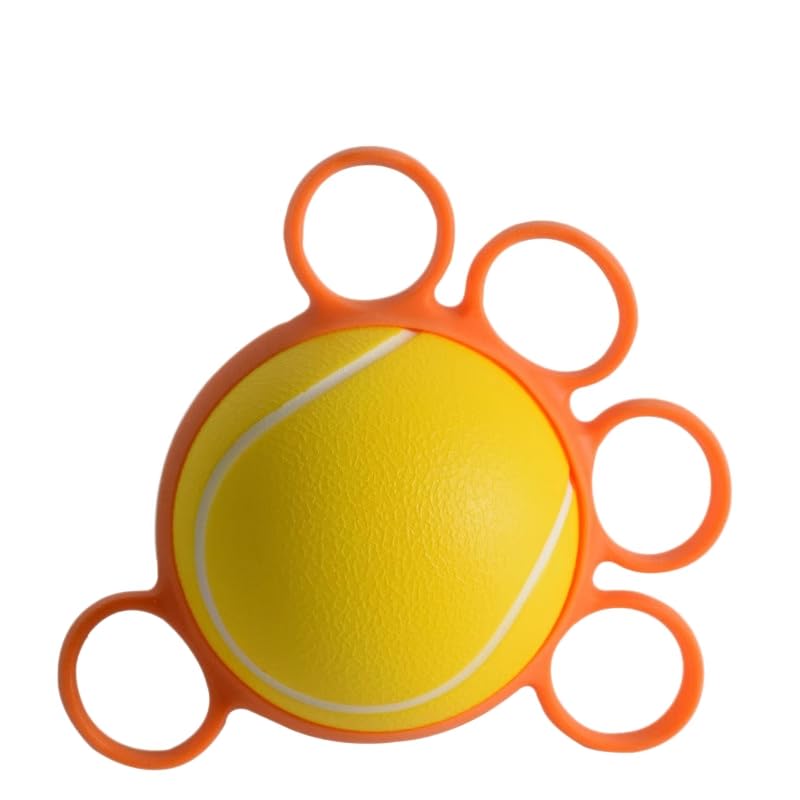 Proberos® Finger Exercise Ball, Grip Ball Hand Therapy Squeeze Relief Stress Strengthener, Strength Trainer for Physical Therapy, Yellow
