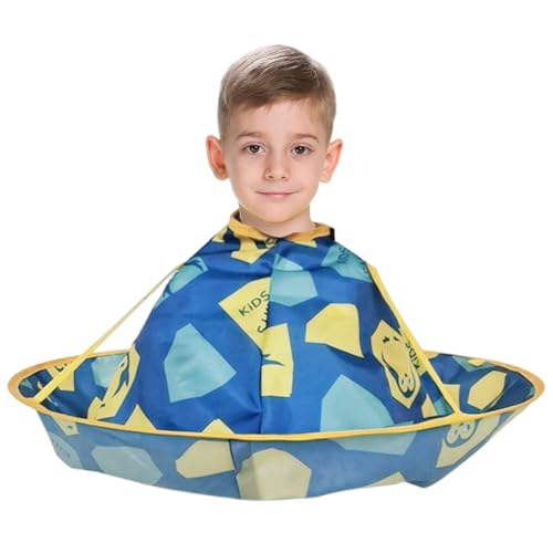 SNOWIE SOFT® Kids Haircut Cape Hair Cutting Cape,Barber Waterproof Foldable Umbrella