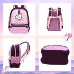 PALAY® Unicorn Bags for Girls Kids Cartoon Print Lightweight Backpack for School, Travel, Camping, Burden-relief School Bag For Girls 3-7 Years Old