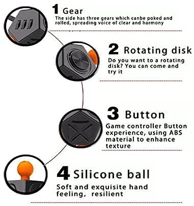 PATPAT Fidget Cube for Stress Relief and Focus with 12 Sided Dodecagon Design | Orange 6×6×8 cm