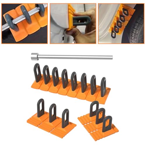 STHIRA® Car Dent Puller Accessories Hot Glue Gun Kit, Includes 14Pcs Dent Repair Pads with Pull Handle, 10 Hot Glue Sticks, 1 Metal Extension Rod - Versatile Craft Hot Glue Gun Kit