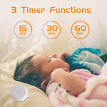 Verilux® White Noise Machine for Baby Sleep 300mAh Aid White Noise Therapy Machine for Baby Kids Adults with 10 Soft Soothing Melody HiFi Adjustable 3 Timer Setting