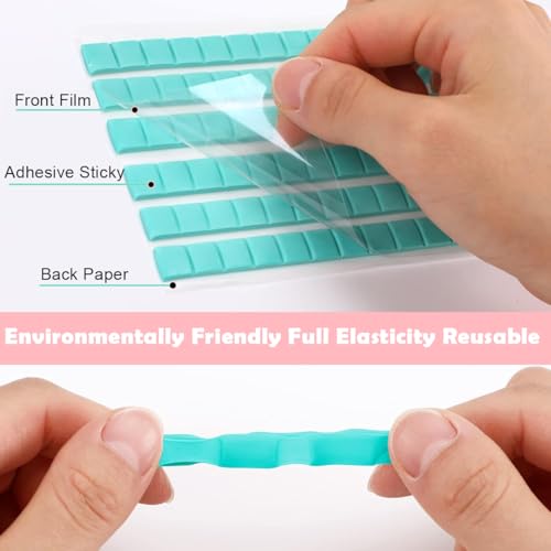 HASTHIP® 288PCS Sticky Tack 3 Color Adhesive Putty for Holding Nail Extension Multi Purpose Flexible Mounting for Crafts Hanging Pictures Small Objects