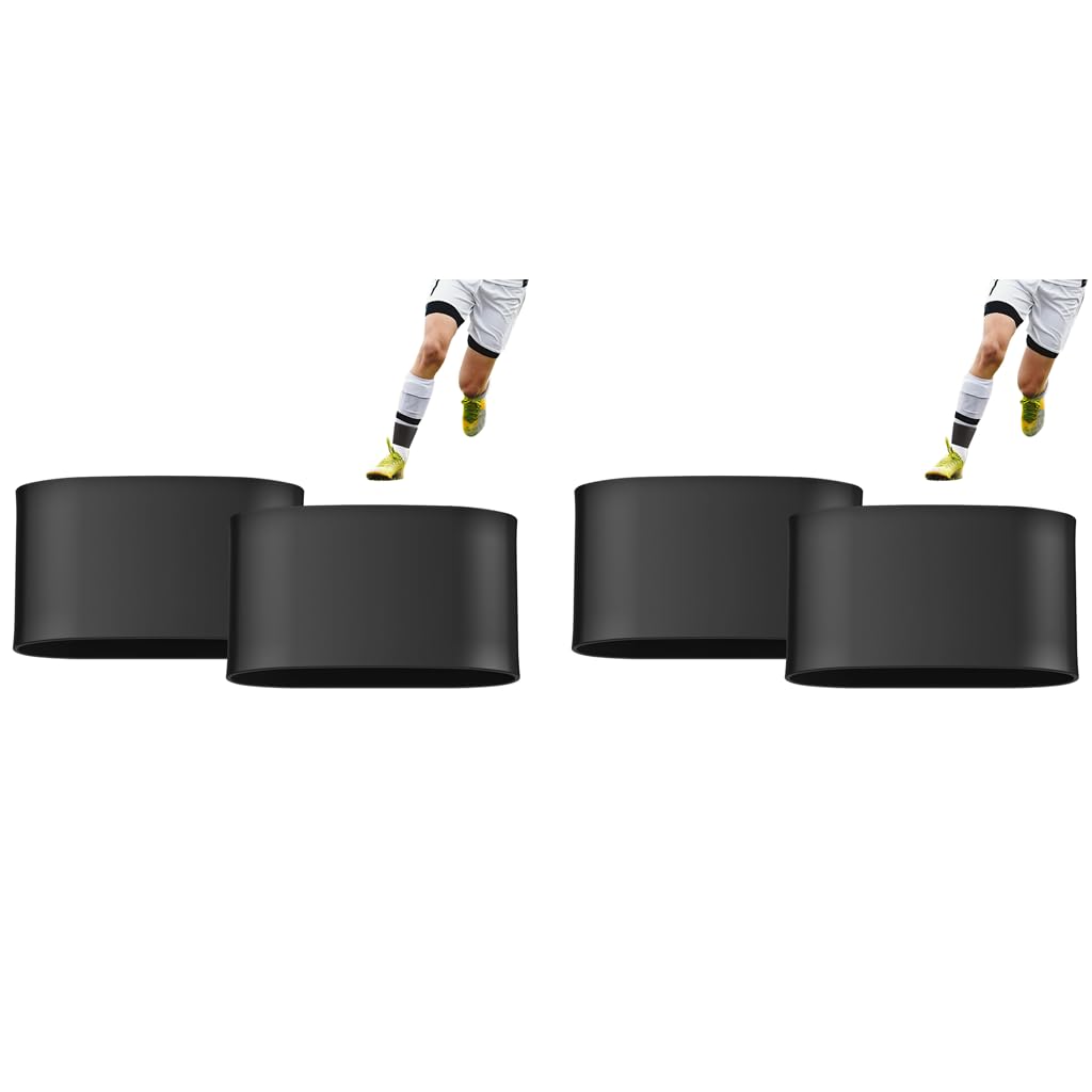 PROBEROS Silicone Shin Guard Straps for Training with 60mm Loop | Kids and Teens Ankle Support