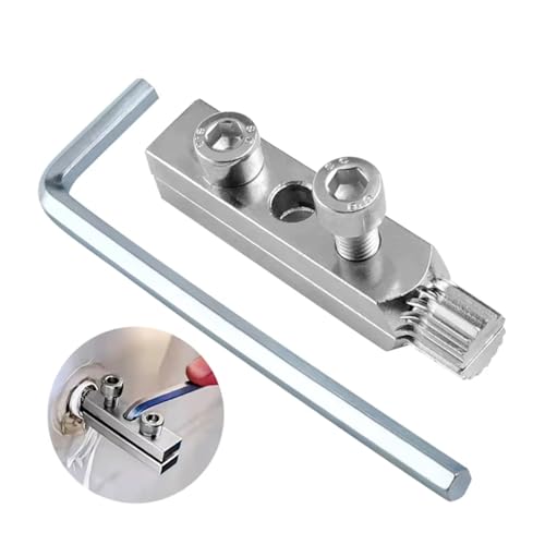 Serplex® Faucet Angle Valve Broken Wire Extractor Adjustable Broken Valve Extractor Universal Screw Extractor Tool Broken Bolt Remover for  1/2 in and 3/4 in Stripped Thread, Stainless Steel Made