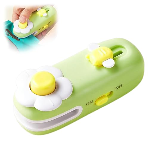 HASTHIP® 2 in 1 Magnet Heat Sealer with Cutter,Rechargeable USB C Bag Heat Seal Machine for Plastic Bags Chip Storage Snacks Freshness (Mix, 3PCS)