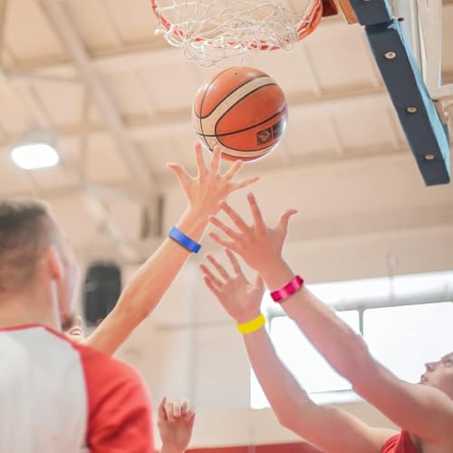 HASTHIP® 300PCS Paper Wristbands Bands Dynamic Color Band for Club Party Events Self Adhesive Loop Strip Red Yellow Blue