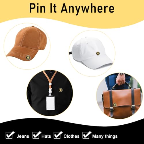 SANNIDHI® 20PCS Enamel Pins Lapel Pin Employee of The Month Star You Make A Difference Recognition Gold Plated Performance Reward for Employees Coworkers Team Gifts