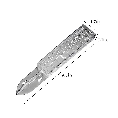 Optifit® Rain Gauge for Agricultural, 5 inch Plastic Rain Gauge with Stake Rain Gauge, Meteorologists & Hydrologists Measure Rain Gauge for Rain Fall Measure, Garden, Agricultural Activities
