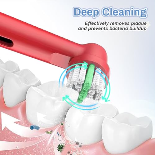 MAYCREATE® 4 Pack Kids Toothbrush Heads Compatible with Oral B Children Electric Toothbrush Replacement 2PCS