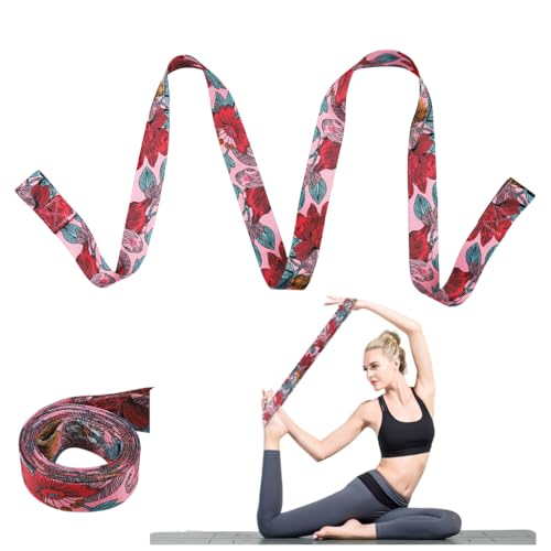 Proberos® 5.58ft Fashion Printed Yoga Mat Strap with Dual-Loop Design, Durable Nylon Shoulder Sling & Stretching Yoga Belt for Easy Mat Carrying & Flexibility Workouts