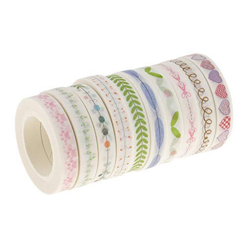 HASTHIP® 20-Color Washi Tape Set - 15mm x 5m Vibrant Colored Masking Tape for DIY Crafts, Scrapbooking, Art Projects, Journaling & Gift Wrapping, Ideal for Kids, Artists, and Hobbyists