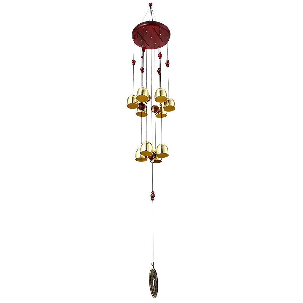 HASTHIP® feng Shui Wind Chimes, Handicraft Metal Wind Chimes for Home Balcony Garden Decoration, 75cm