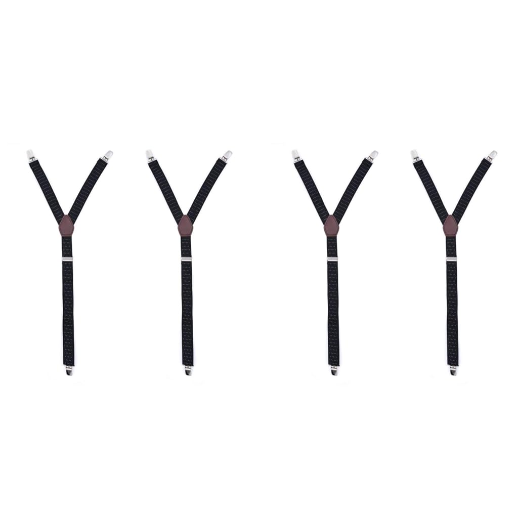 GUSTAVE Adjustable Elastic Garter Straps for Men featuring Invisible Design | 2PCS Shirt Stay