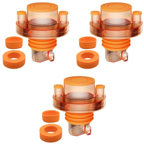 HASTHIP® Self-Closing Floor Drain Seal for Sink Anti-Odor Pipe Connector with Hose Inlets Plug Sewer Anti-Backflow Clear Universal Adapter for 50/75mm 3PCS