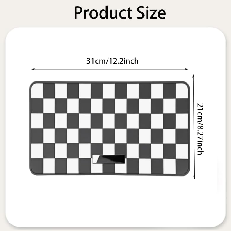 ZIBUYU Car Dashboard Anti Slip Mat for Secure Phone Placement with PVC Sticky Pad