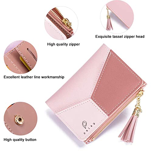 PALAY® Small Women's Wallet PU Leather Multi Credit Card Holder Coin Purse Zipper Secure Case Gift for Girls 3PCS