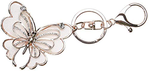 ELEPHANTBOAT Butterfly Cute Keychain for Girls and Women with Metal Charm | Ideal Gift