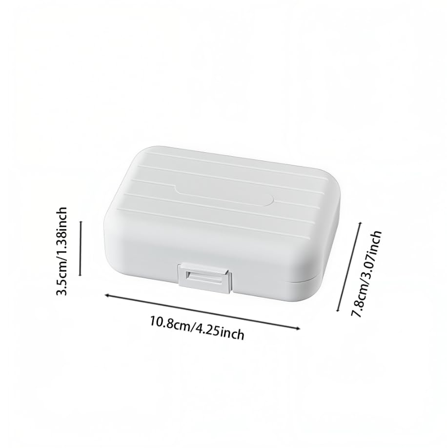ZIBUYU 7 Day Pill Organizer with Snap Lock Leakproof Design for Daily Medication Storage