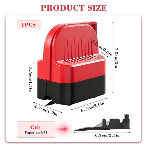 OFIFO® Wrapping Paper Cutter with Wheels | Straight Line Gift Wrap Cutter for Birthday and Christmas, Fits Various Rolls and Papers-Multicolor