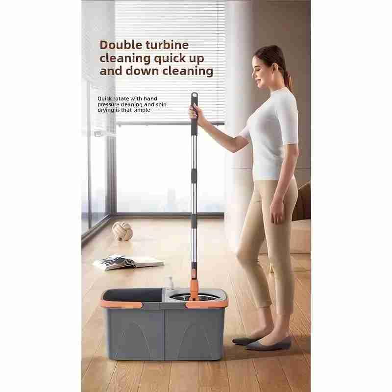 HASTHIP® Spin Mop and Bucket with Wringer Set